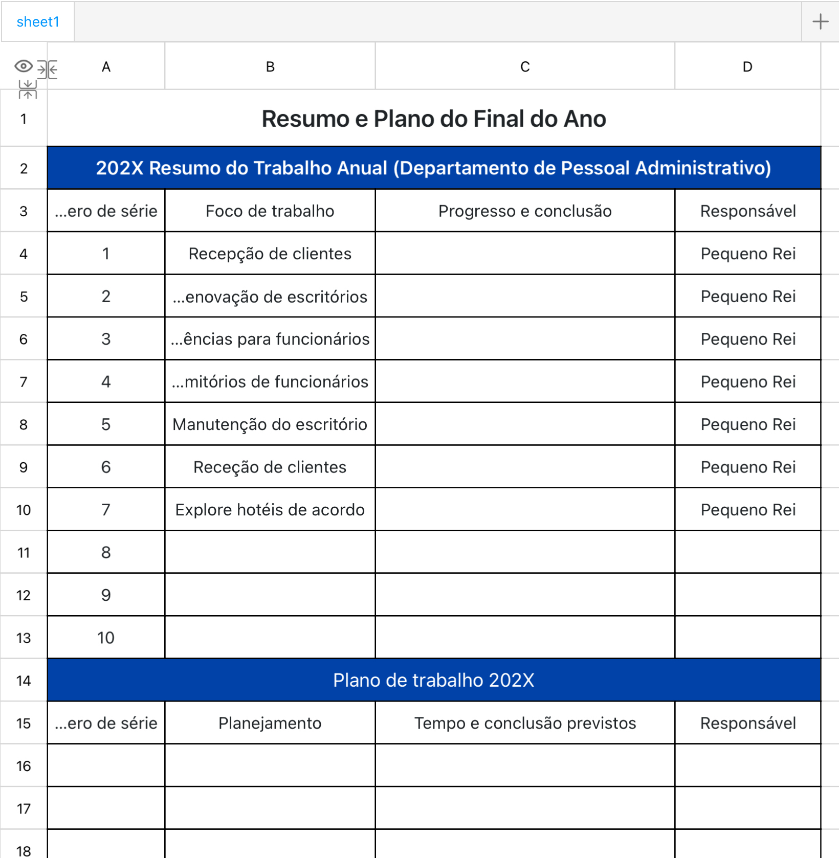 Resumo e Plano do Final do Ano